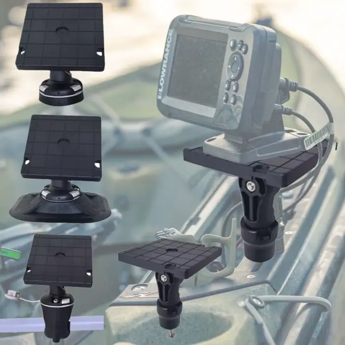 Support électronique pour kayak sur rail - Montage GPS, sondeur et fishfinder pour canoë et SUP