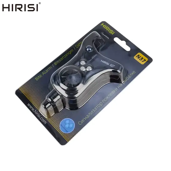 Alarme de touche feeder Hirisi avec contrôle volume, tonalité, sensibilité et indicateur LED N37 pour carpe