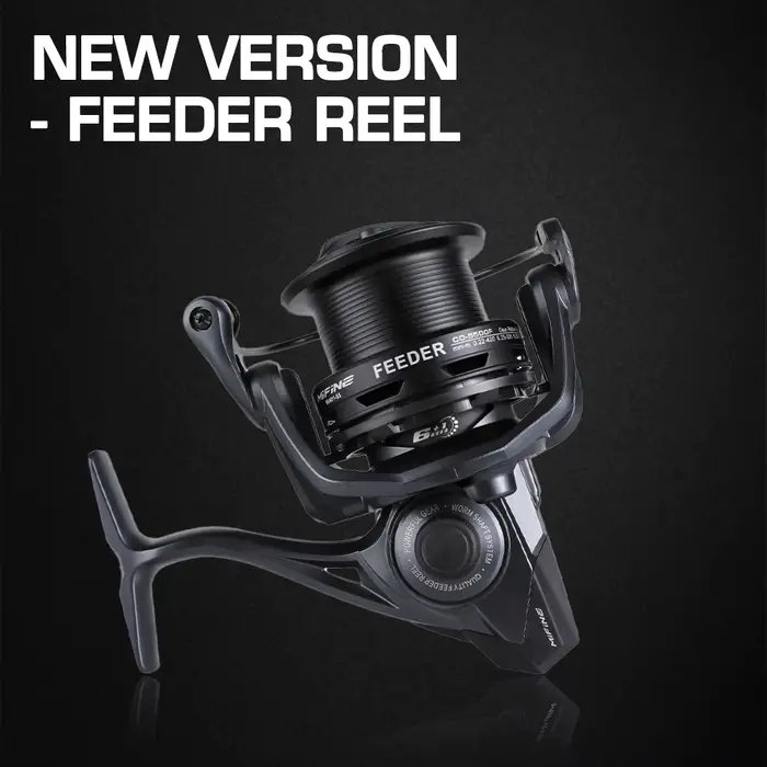 Moulinet Feeder MIFINE CONFIDENT 4500 5500 pour pêche au feeder avec frein 10KG et système 6+1 BB