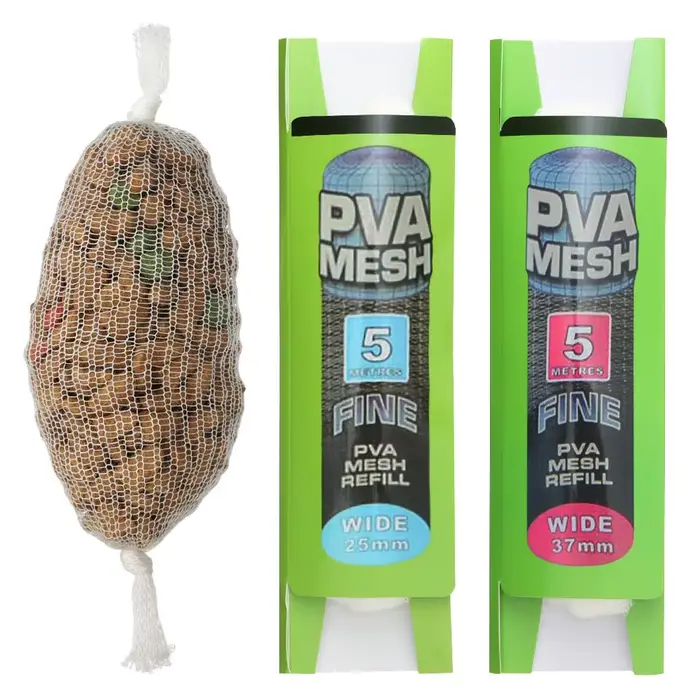 Recharge de sacs solubles PVA pour pêche à la carpe, filets amorce appâts 25mm 37mm 44mm