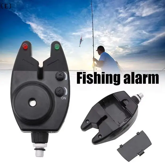 Détecteur de touches portable pour pêche avec LED - Équipement rappel morsures alarme lumineuse compacte