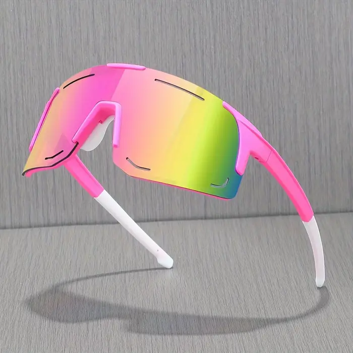 Lunettes de sport enveloppantes pêche cyclisme ski grand format protection UV400 unisexe
