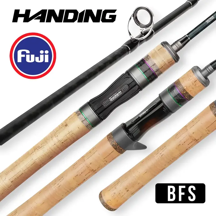 Canne BFS HANDING Magic L Micro 78g pour leurres légers 1-8g avec guides FUJI® O+A