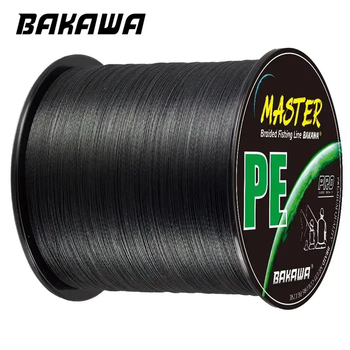 Ligne de pêche BAKAWA 4 brins en PE, résistante pour carpe et mer, 300m 500m 1000m