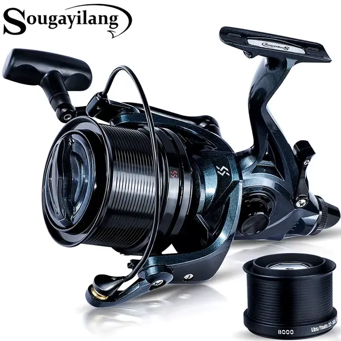 Moulinet de pêche spinning Sougayilang 13+1 roulements anti-corrosion pour eau douce et mer avec drague 25kg