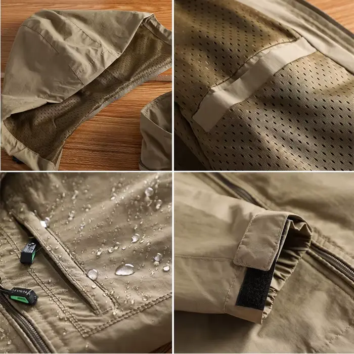 Veste quick-dry pêche automne - Vêtement technique respirant pour pêche active