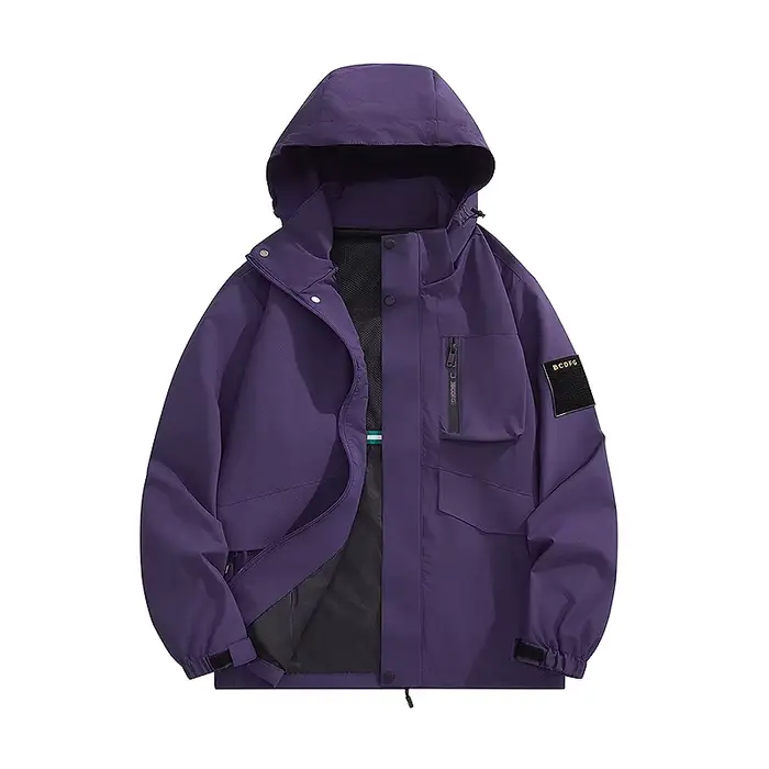 Veste randonnée pêche homme plus size imperméable - Windbreaker coupe-vent respirant camping trekking S-8XL