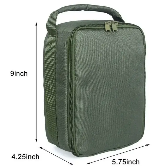 Sac de rangement portable pour moulinets de pêche durable et imperméable avec fermeture éclair pour organisation de lignes leurres et équipements de pêche pour hommes et femmes