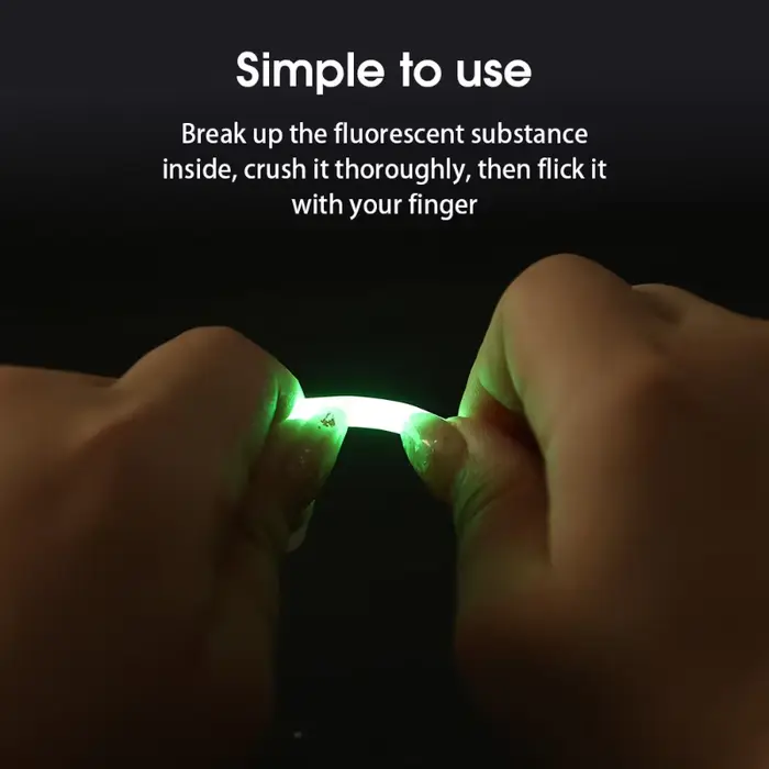 50/100 lampes fluorescentes pour canne à pêche - Tiges lumineuses flottantes pêche nocturne