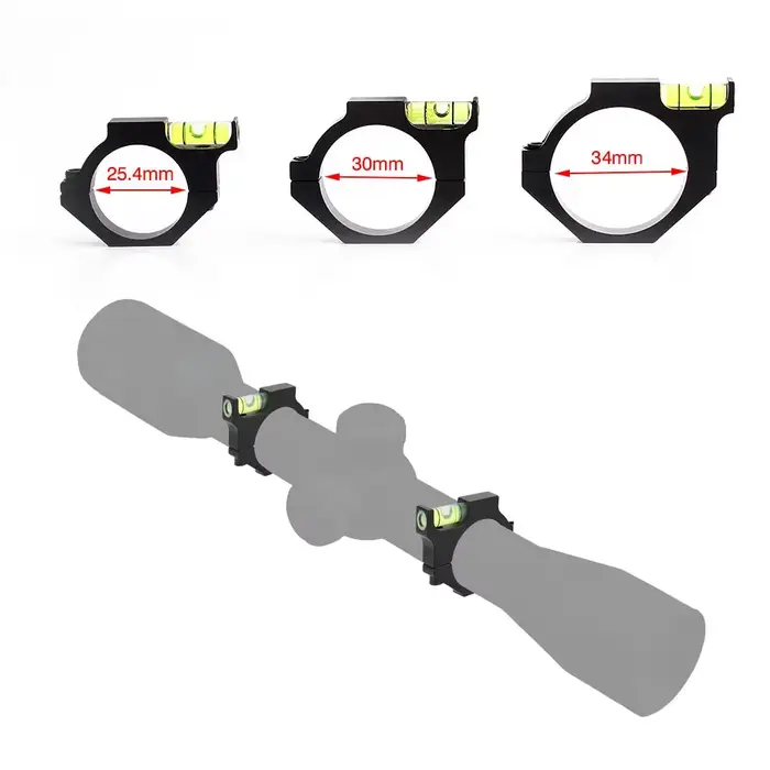 Niveau à bulle pour lunette fusil chasse 25.4mm 30mm 34mm montage rail Picatinny 11mm 20mm nivellement