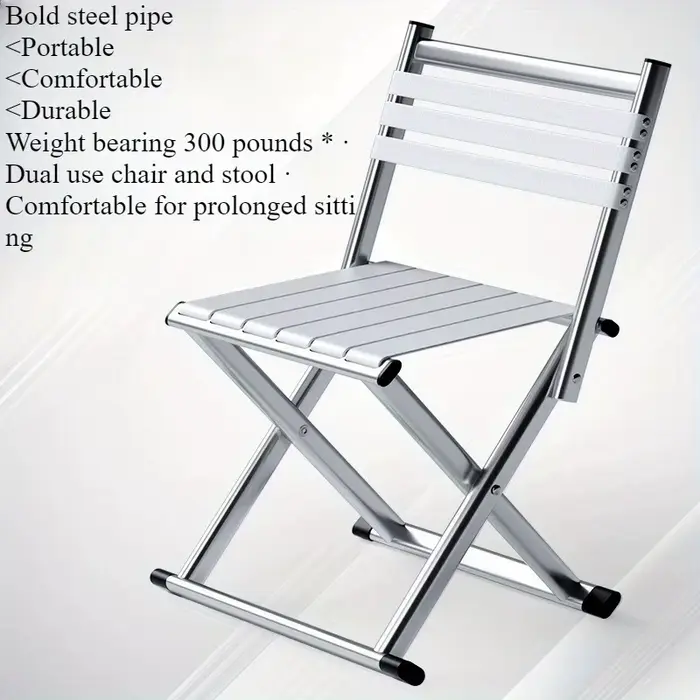 Tabouret pliant double usage pêche camping barbecue portable épais Magza extérieur