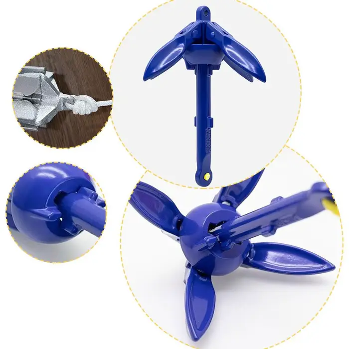 Kit ancre pliante marine pour kayak de pêche, canoë, jet ski, paddle board et petits bateaux