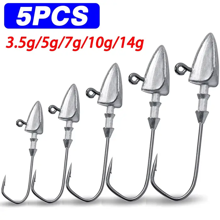 Hameçons triangle head pour Texas rig fishing avec poids de 3.5g à 35g pour pêche aux leurres souples