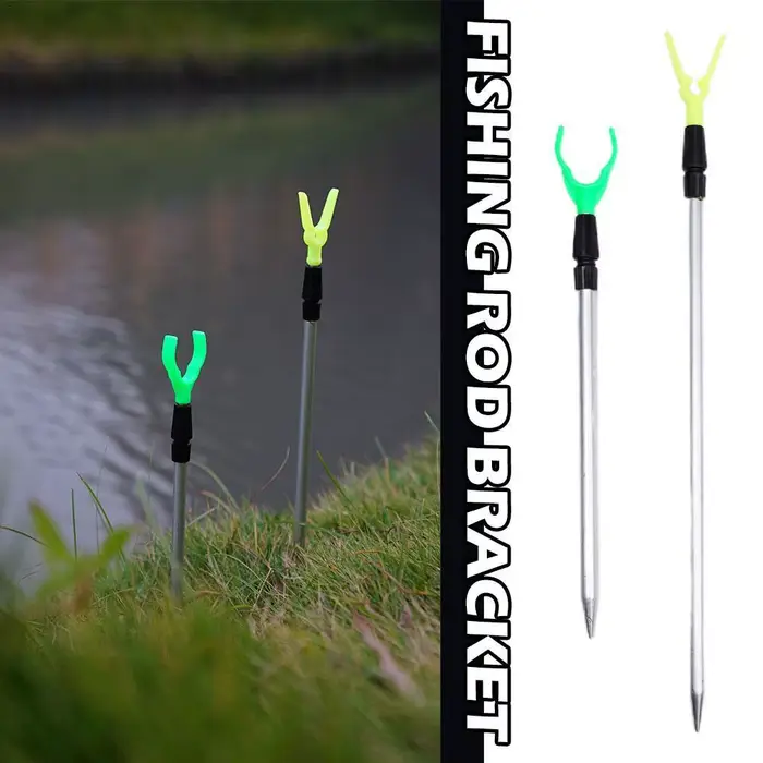 Support de canne métallique réglable Y - Porte-canne portable et compact pour pêche nomade