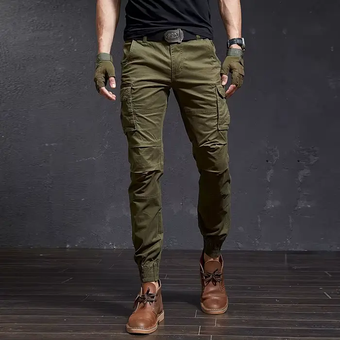 Pantalon cargo camouflage slim homme - qualité premium pour streetwear Harajuku et pêche urbaine