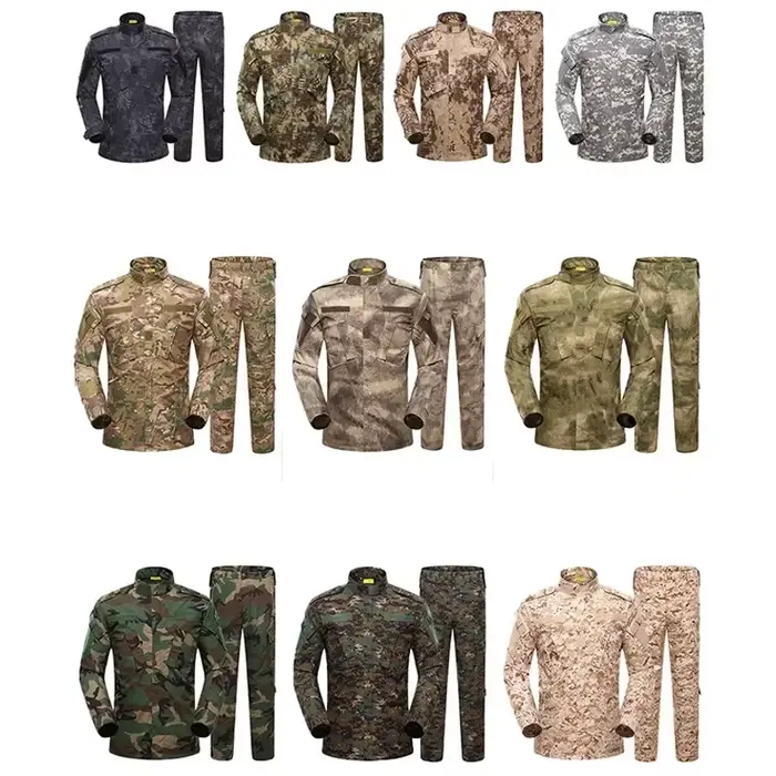 Uniforme jungle camouflage tactique BDU pour airsoft sniper chasse et pêche forêt
