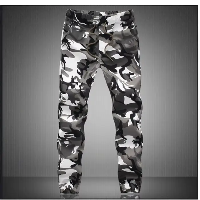 Pantalon camouflage militaire homme coton confortable pour pêche discrète en nature