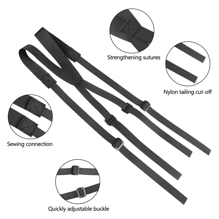 Bretelles tactiques Y-shape avec harnais ceinture - Accessoire pêche chasse support outils