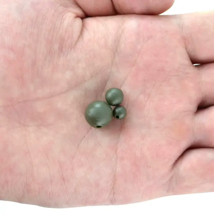 20 perles souples en caoutchouc vert anti-emmêlement pour la pêche à la carpe, accessoires montage AG131