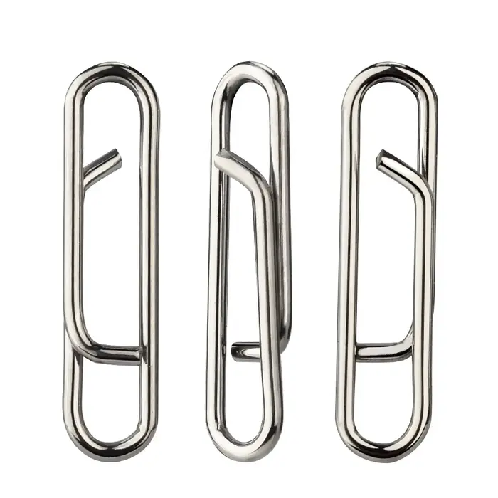 DNDYUJU 30-100pcs connecteurs appâts pêche inox 304 - mousquetons pivotants anti-vrillage