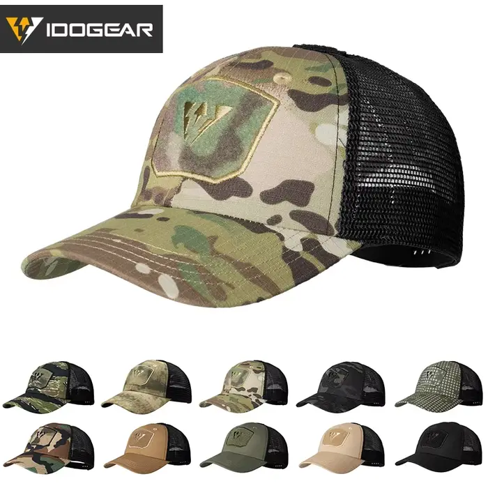 Casquette tactique IDOGEAR unisexe mesh été pour pêche randonnée