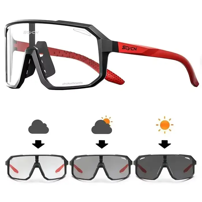 Lunettes de soleil photochromiques pour vélo de route et sports extérieurs pour homme et femme occasions spéciales sécurité visibilité protection UV400