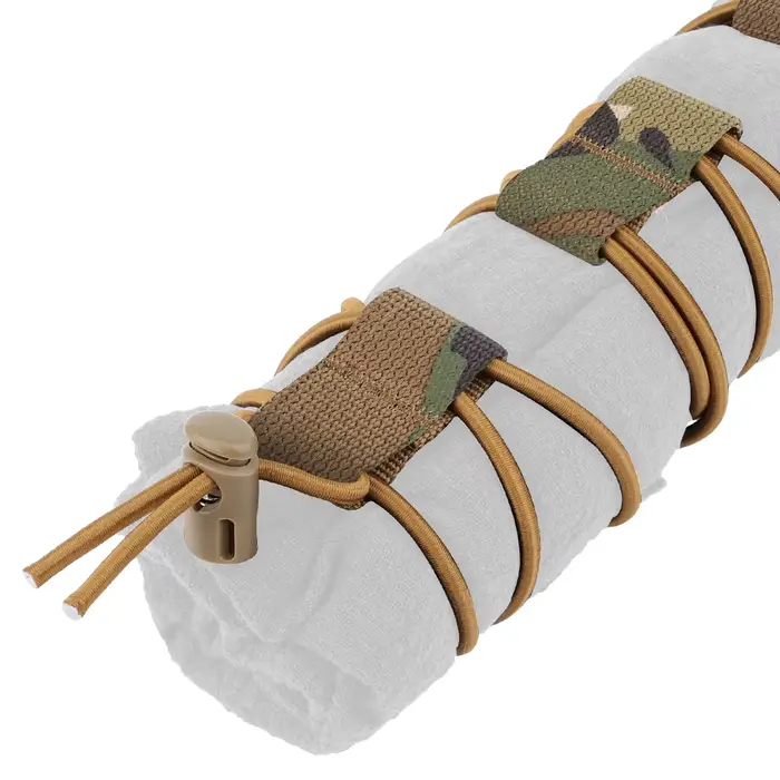 Sangle élastique bungee avec drapeau - Organisateur Molle pour outils de pêche 82 pouces