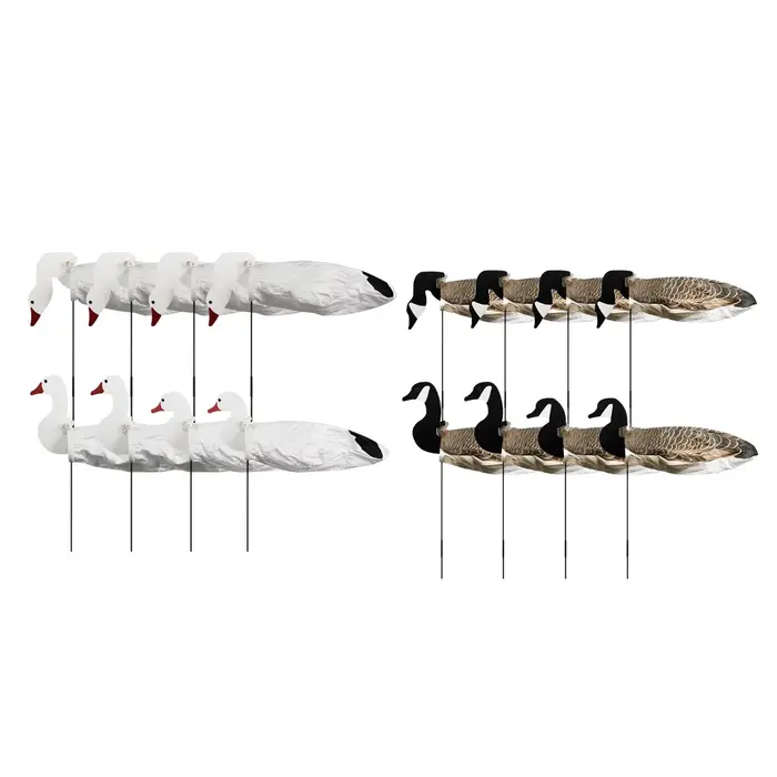 Leurres silhouette oie avec piquets légers résistants aux intempéries - Attraction oiseaux chasse