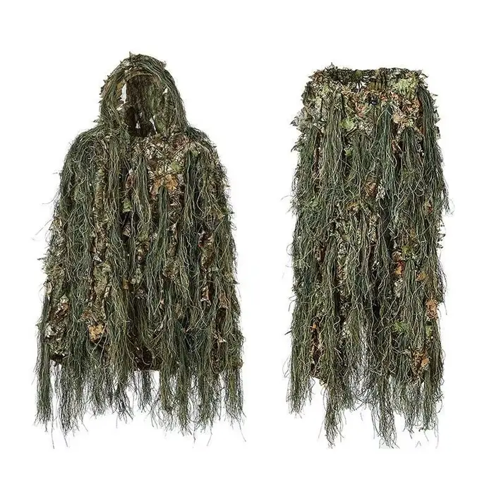 Tenue camouflage feuilles bioniques 3D bois Geely Clothing - combinaison Ghillie chasse pêche