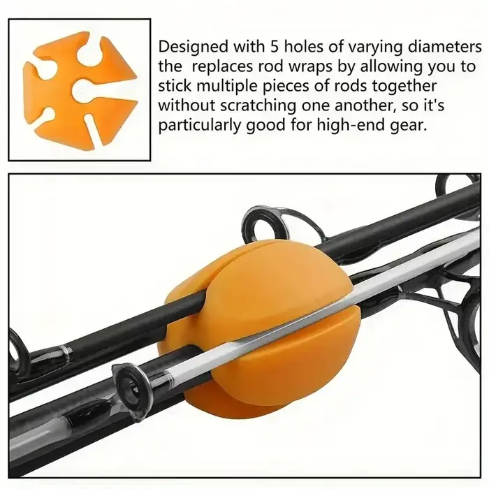 Clip protection embout canne pêche support rangement équipement accessoire pêche