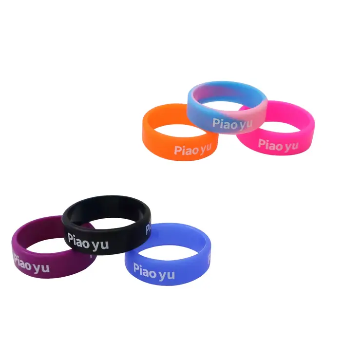 Bandes silicone anti-dérapage canne 20 pièces - Bracelets colorés poignée slingshot pêche