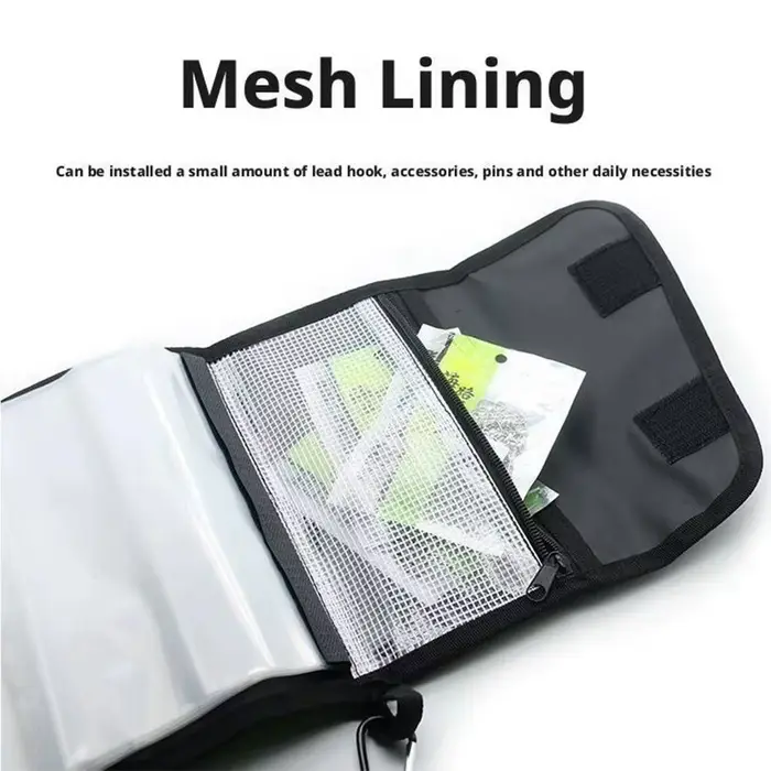 Sac de pêche grande capacité multi-compartiments pour leurres souples et durs, tissu haute densité imperméable