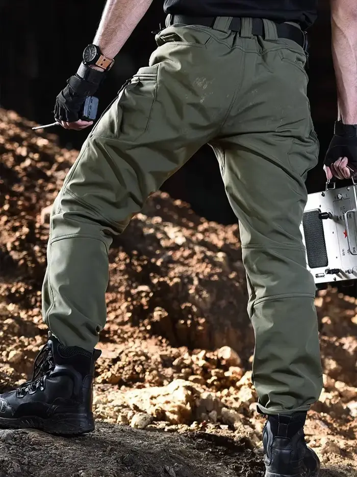 Pantalon cargo polaire 5XL 6XL coupe droite - Loose tactique casual travail randonnée