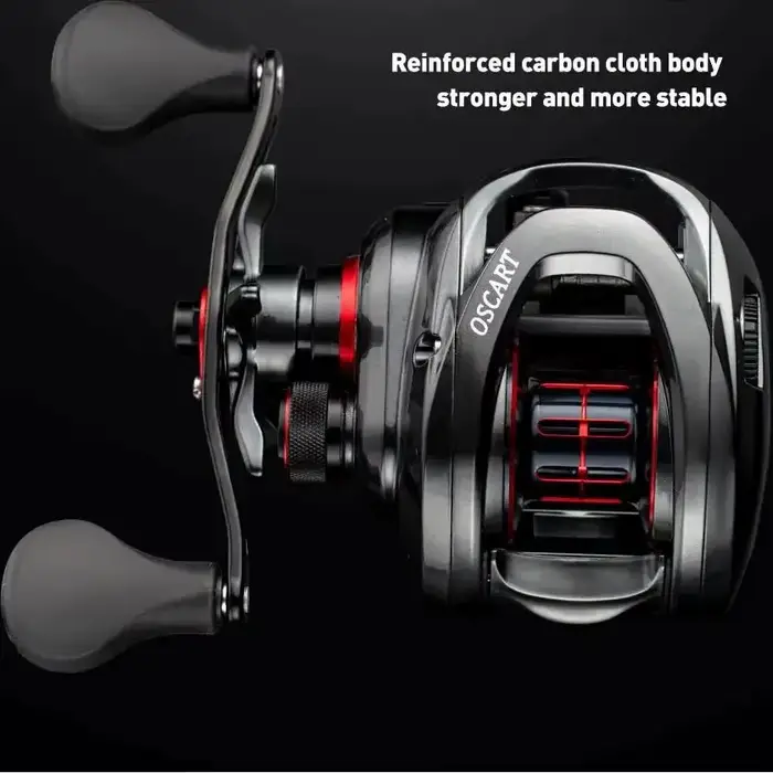 Moulinet de pêche casting multiplicateur 9BB pour seiche et poulpe avec deux spools