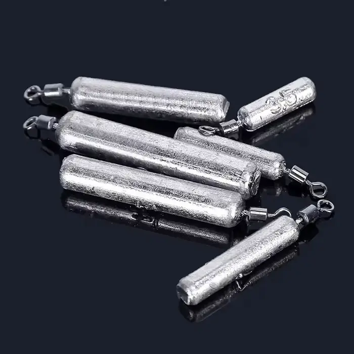 Fishing Weight 15PCS/Lot Sinker Mold 3.5g 5g 7g 10g 14g 20g Tube Bullet Plumb Pe