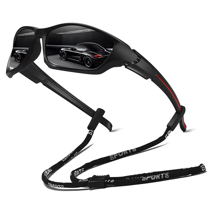 Lunettes de pêche montagne avec chaîne sport outdoor protection UV pour randonnée pêche