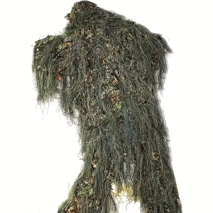 Combinaison ghillie adulte woodland 3D bionique - Tenue camouflage pêche photographie chasse