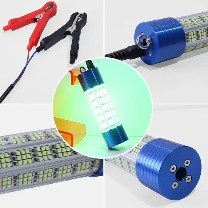 Lampe LED étanche verte 150V pour attirer poissons et calmars en pêche maritime nocturne