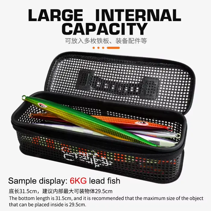 Sac leurres pêche TEASER BK099 255g grande capacité multifonction étanche métal jigging pêche sport