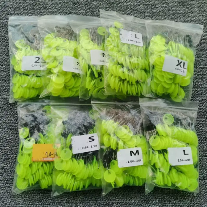 Lot de 120 bouchons ovales en caoutchouc silicone pour flotteur de pêche à la carpe et