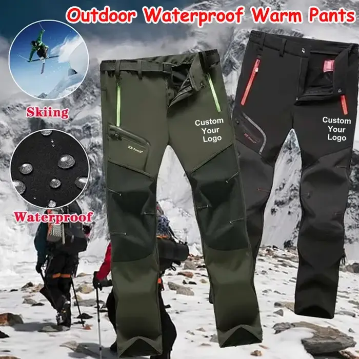 Pantalon pêche personnalisable hiver softshell pour pêche glaciaire et pêche froide