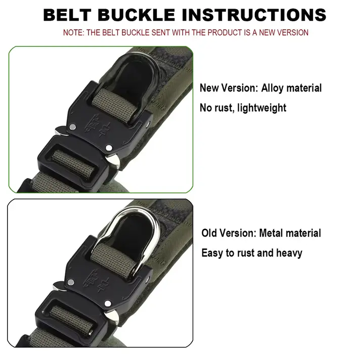 Ceinture tactique légère Ferro Style Bison avec boucle rapide pour pêche et chasse