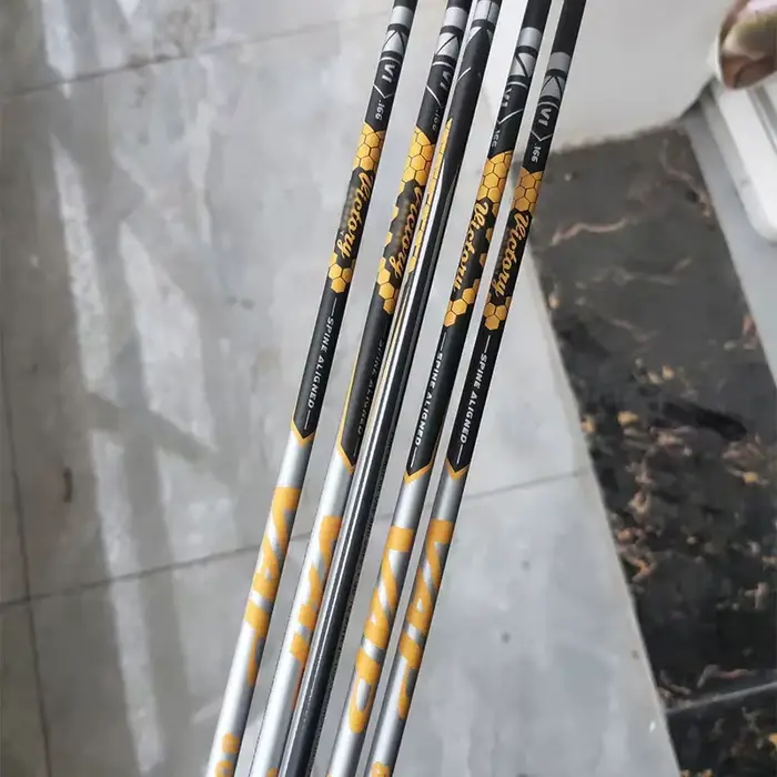 Flèches carbone pur 30.5 pouces pour arc recurve chasse pêche tir à l'arc lot 6/12/24 pièces