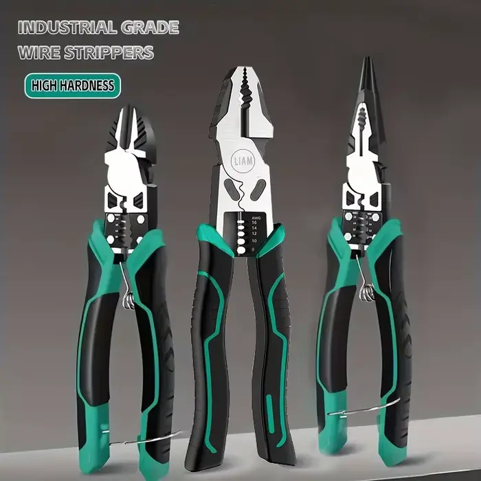 Pince coupante diagonale multifonction alliage robuste pour électricien - Outil universel coupe-fil