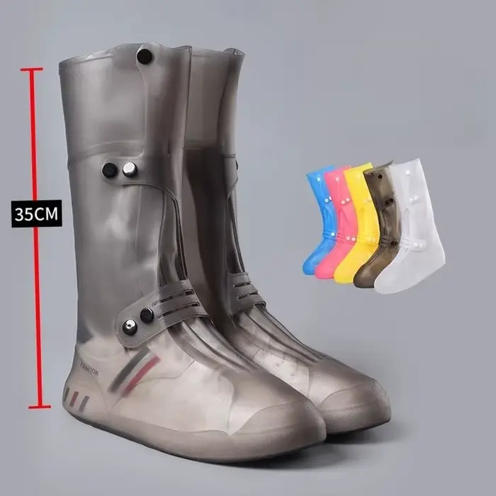 Bottes de pluie longues légères galoches homme - Chaussures pêche confortables antidérapantes résistantes