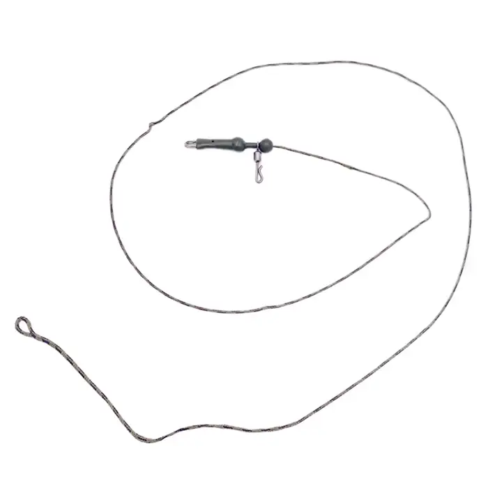 3Pcs leader line chod helicopter rig carp pêche 45lb braided lead core prêt à monter