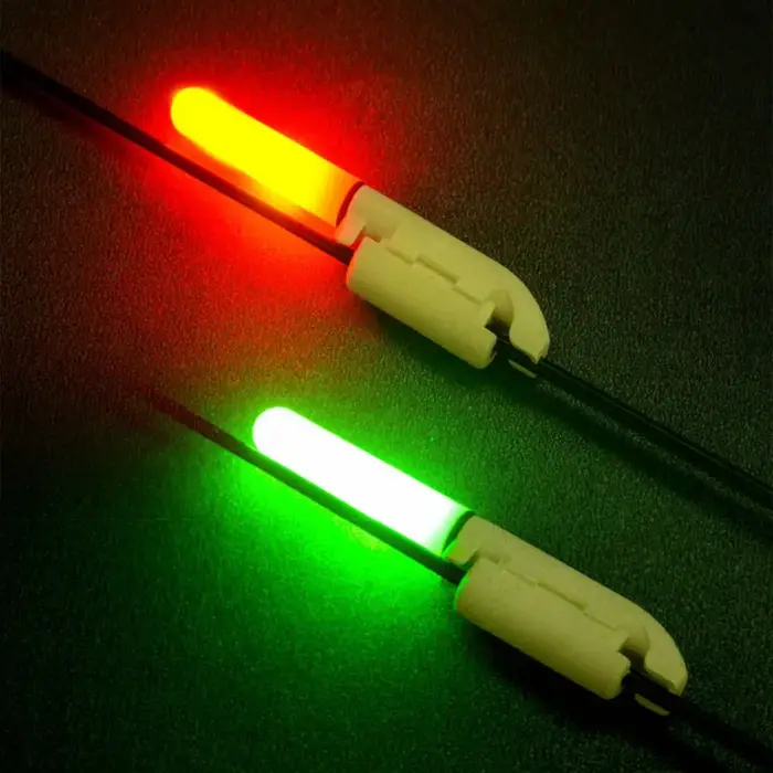 Kit de pêche nocturne CR425 avec canne luminescente LED, batterie lithium 3.6V et charge USB