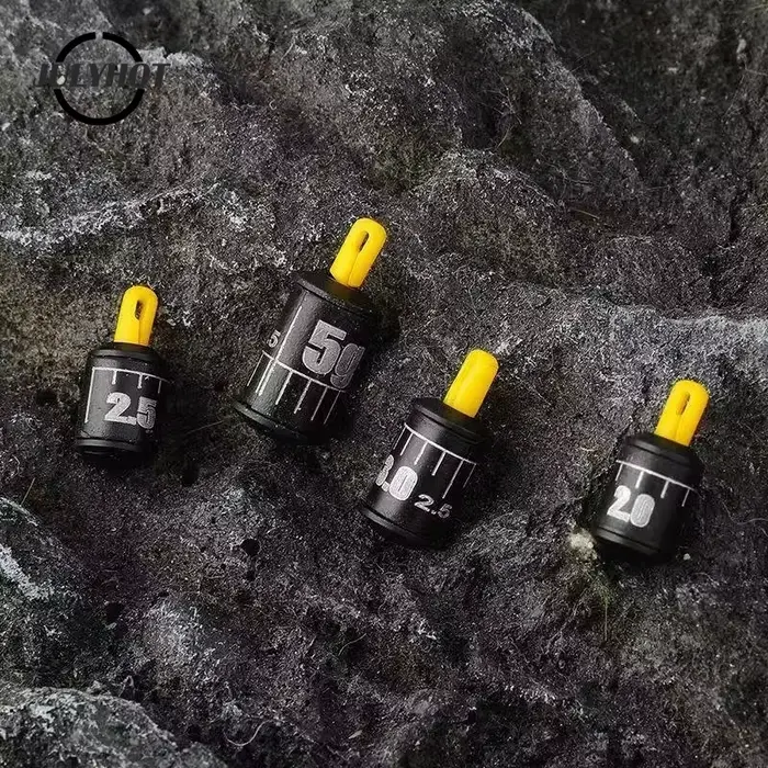 Kit de 5 plombs de pêche en forme de goutte d'eau avec marquages d'échelle - Poids ajustables