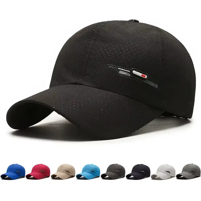 Casquette baseball été cuir label séchage rapide sport canard pêche running tendance homme