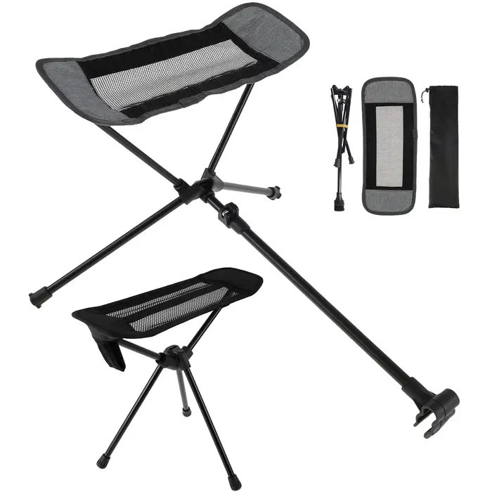 Repose-pieds pliant chaise camping pêche - Accessoire réglable pour siège hamac pêche confortable